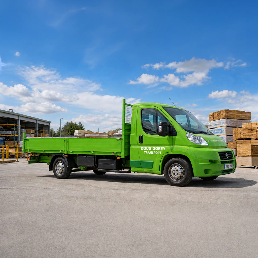 Doug Gobey 3.5 tonne dropside lorry with tail lift