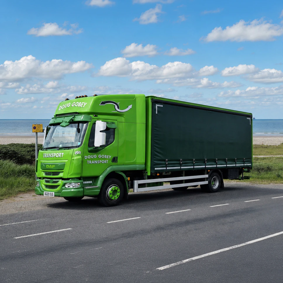 Doug Gobey 7.5 tonne curtain-side lorry